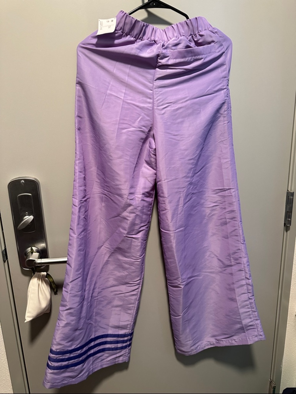 adidas Originals Women’s Lavender Wide-Straight Leg Track Pants IC5443 2XS - Picture 6 of 9